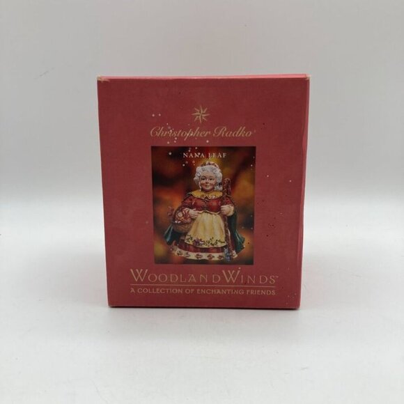 Vintage Christopher Radko Nana Leaf Woodland Winds Christmas Ornament Figurine - Picture 5 of 6